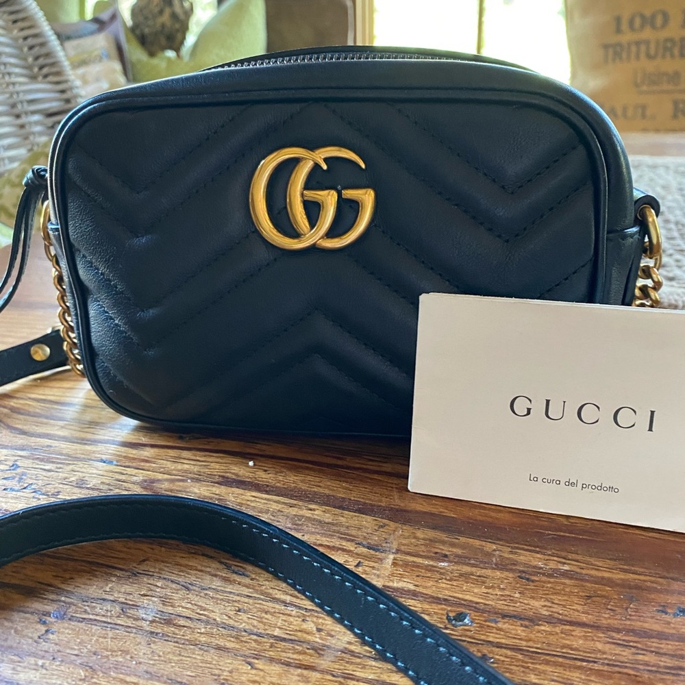 Gucci Mini Black Marmont Bag